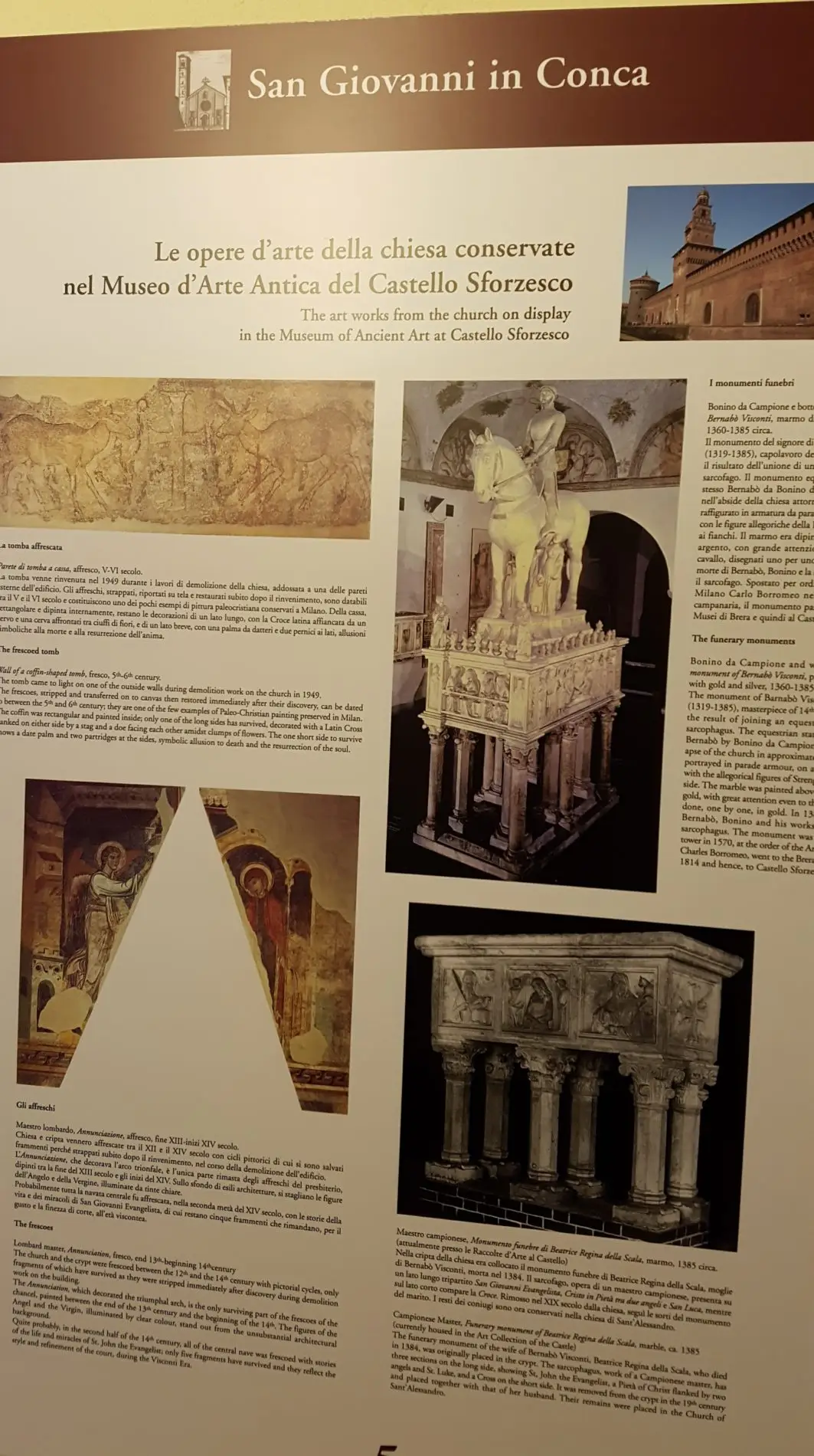 Cripta di San Giovanni in Conca a Milano — Più Turismo Cripta di San Giovanni in Conca a Milano — Più Turismo