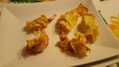 gamberi pane carasau vellutata carote cover