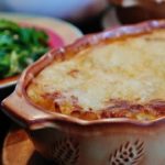Lasagnette di rucola, patate, crescenza e gorgonzola