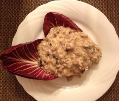 risotto radicchio salsiccia cover