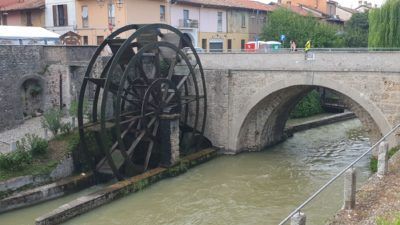 La ruota di Groppello a Cassano d'Adda, sul Naviglio Martesana